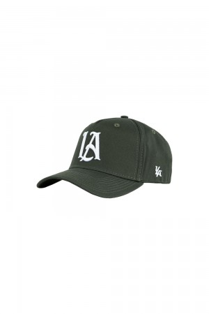 Young LA 920 A-Frame La Snapback Hat 2.0 Olijfgroen | MLIZU1896