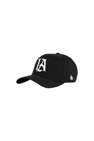 Young LA 920 A-Frame La Snapback Hat 2.0 Zwart | SNBVJ9023