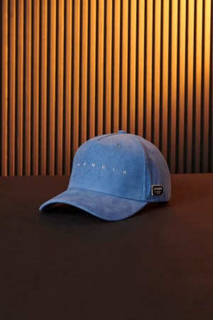 Young LA 925 - Corduroy Hats Blauw | HBEPO7934