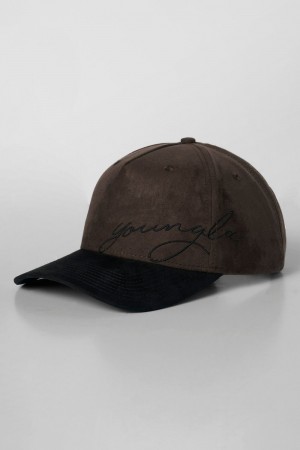 Young LA 937 - Suede Signature Hats Bruin | YEWBZ7569