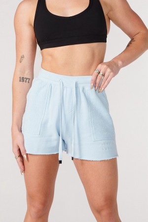 Young LA W114 Reversed Terry Shorts Blauw | EBCHQ1043