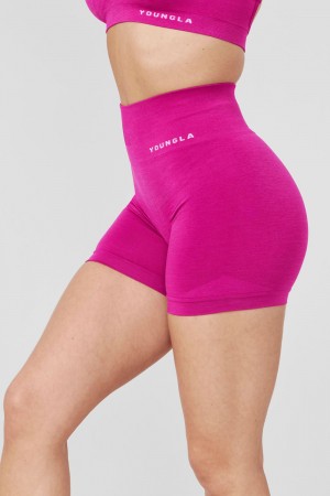 Young LA W120 - Core Seamless Shorts Fuchsie | CYMAU2347