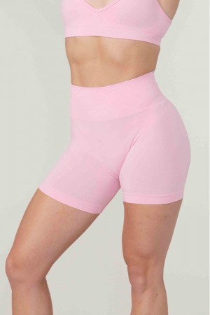 Young LA W120 - Core Seamless Shorts Roze | BMGFR0613