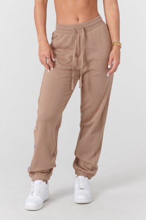 Young LA W203 Winter Bloom Joggers Khaki | ASIQZ0629