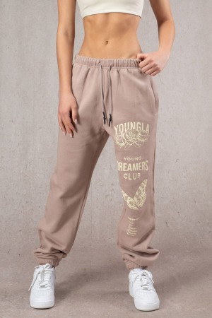 Young LA W211 Dreamers Joggers Khaki | RSTUX2843