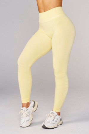 Young LA W220 Seamless Core Legging Spring 24' Geel | NXZWE5403