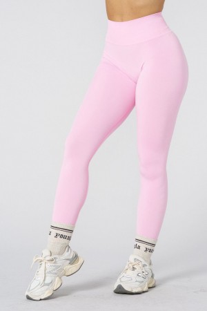 Young LA W220 - Core Seamless Leggings Roze | VUFDT7691