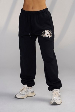 Young LA W226 - Teddy Jogger Zwart | NJQCP0849