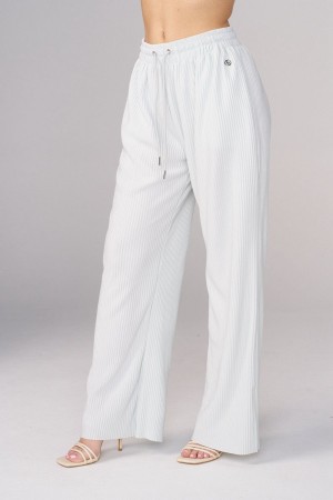 Young LA W244 Aria Pleated Pants Wit | MGALQ5214