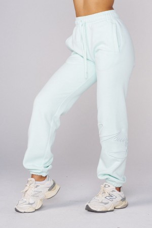 Young LA W246 Signature Joggers Aqua | RAGCY2508