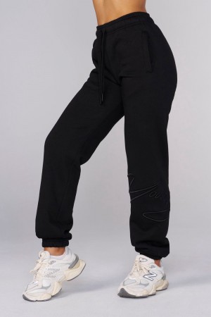 Young LA W246 Signature Joggers Zwart | APKSO3598