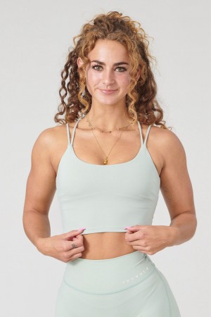 Young LA W310 Progress Sports Bra Aqua | NBSRW2139