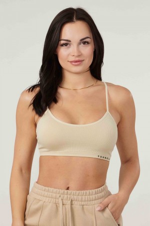 Young LA W316 Ribbed Sports Bra Room | OAYZW4837