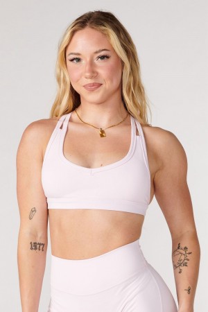 Young LA W318 Effortless Sports Bra Roze | DISXA6154