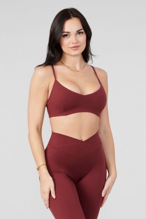 Young LA W324 Vital Sports Bra Bordeaux | MGWLC1527