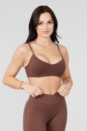 Young LA W324 Vital Sports Bra Donkerbruin | KYIDW5031