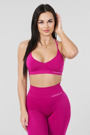 Young LA W327 - Core Seamless Sports Bra Fuchsie | JGKYV8526