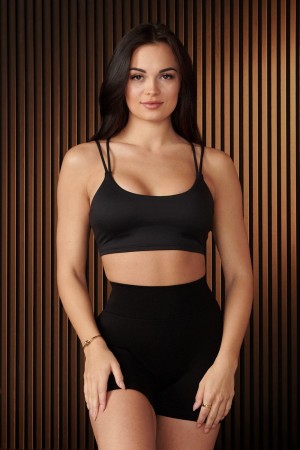 Young LA W337 - Curve Essential Sports Bra Zwart | EFQIW4082