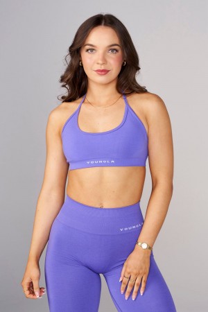 Young LA W342 Seamless Core Bra Spring 24' Donkerblauw | NZLYP6987