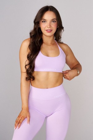 Young LA W342 Seamless Core Bra Spring 24' Paars | HMKJS8312