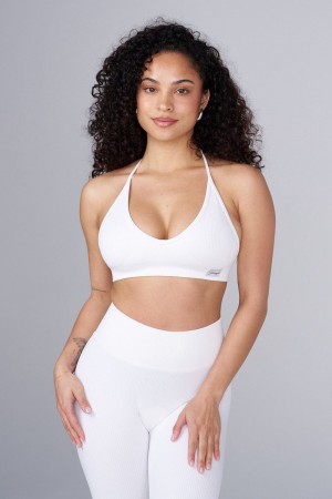 Young LA W343 Ribbed Seamless Bra Wit | RWBTL4816