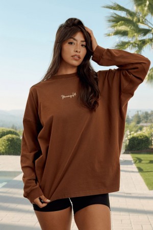 Young LA W416 Retro Long Sleeve Fall 23 Bruin | ZPARQ5038