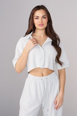 Young LA W444 Aria Pleated Top Wit | YNHDA3547