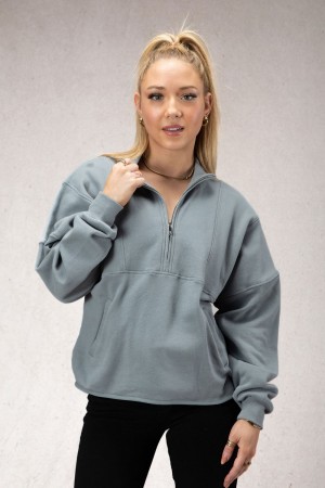 Young LA W504 Throwback Pullover Blauw | WXBJA8970