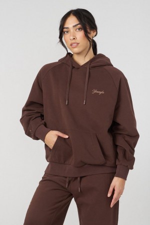 Young LA W516 Revolve Hoodie Donkerbruin | TUNGX9817