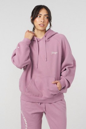 Young LA W516 Revolve Hoodie Paars | WYGSB5273