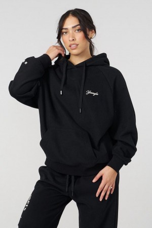 Young LA W516 Revolve Hoodie Zwart | SILKT6507