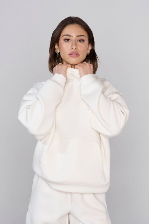 Young LA W534 Scuba Hoodie Wit | RXUZJ4850