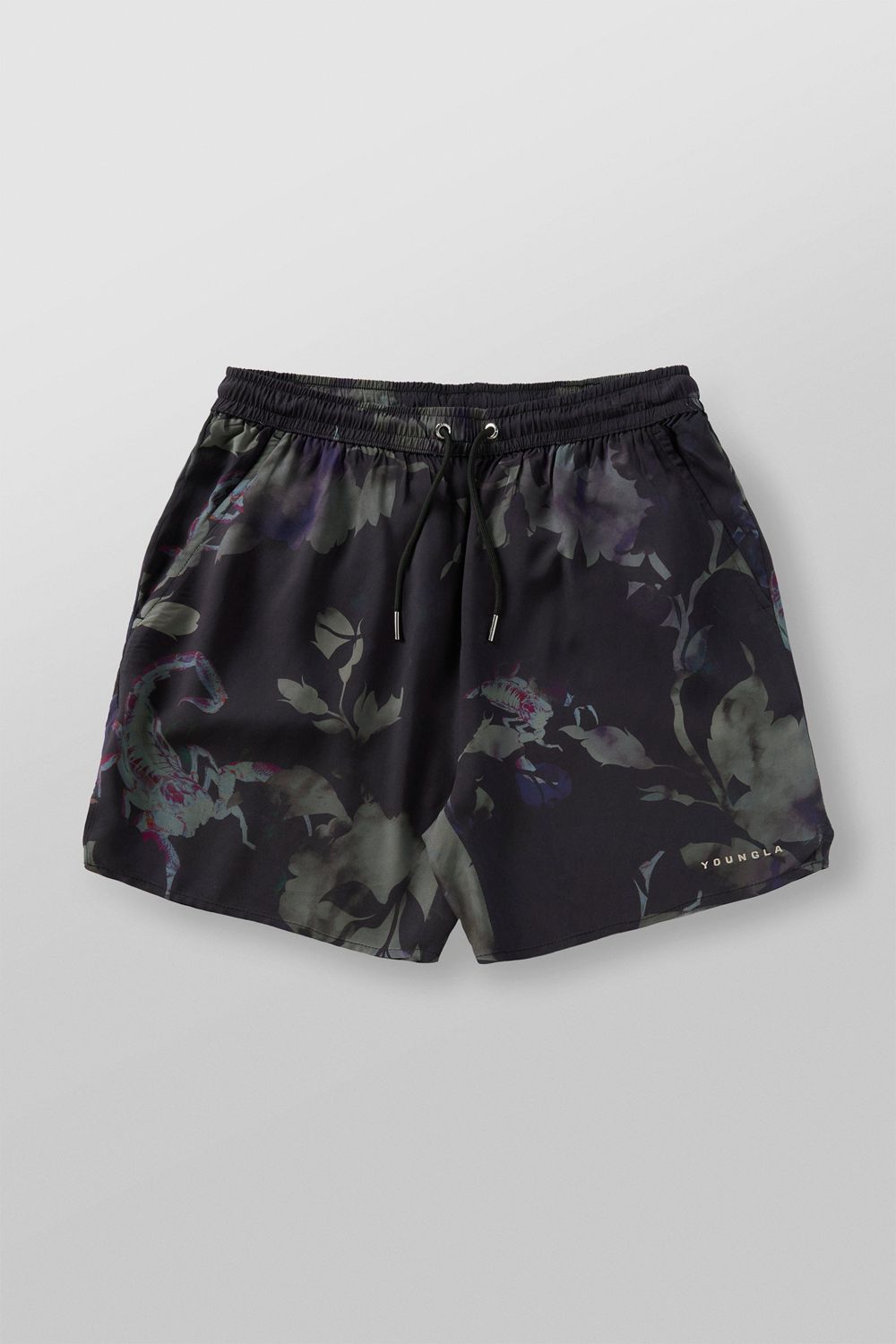 Young LA 1006 - Miami Sunset Shorts Zwart | JBZFI2351