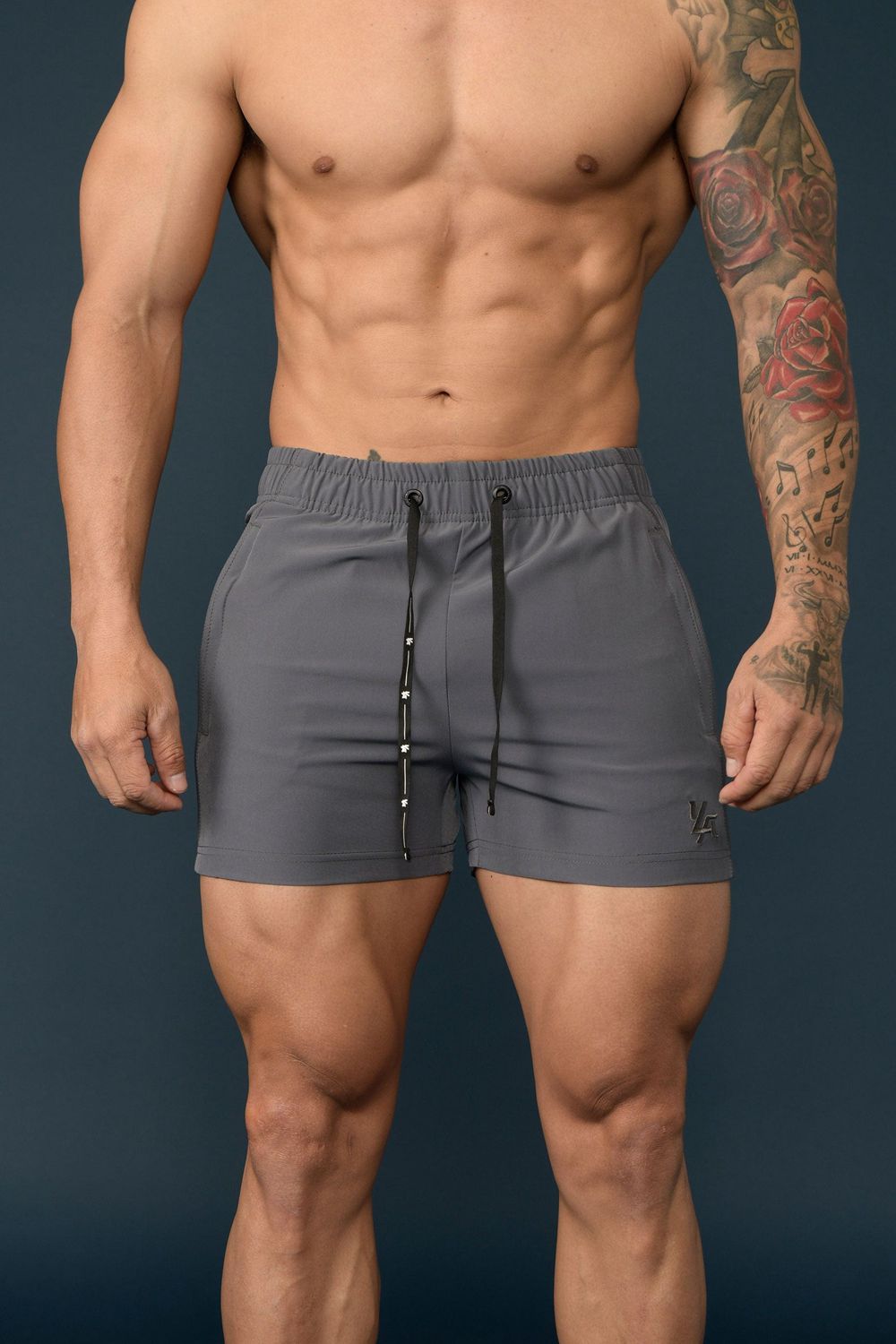 Young LA 101 Bodybuilding Short Shorts Grijs | OFZUN9481