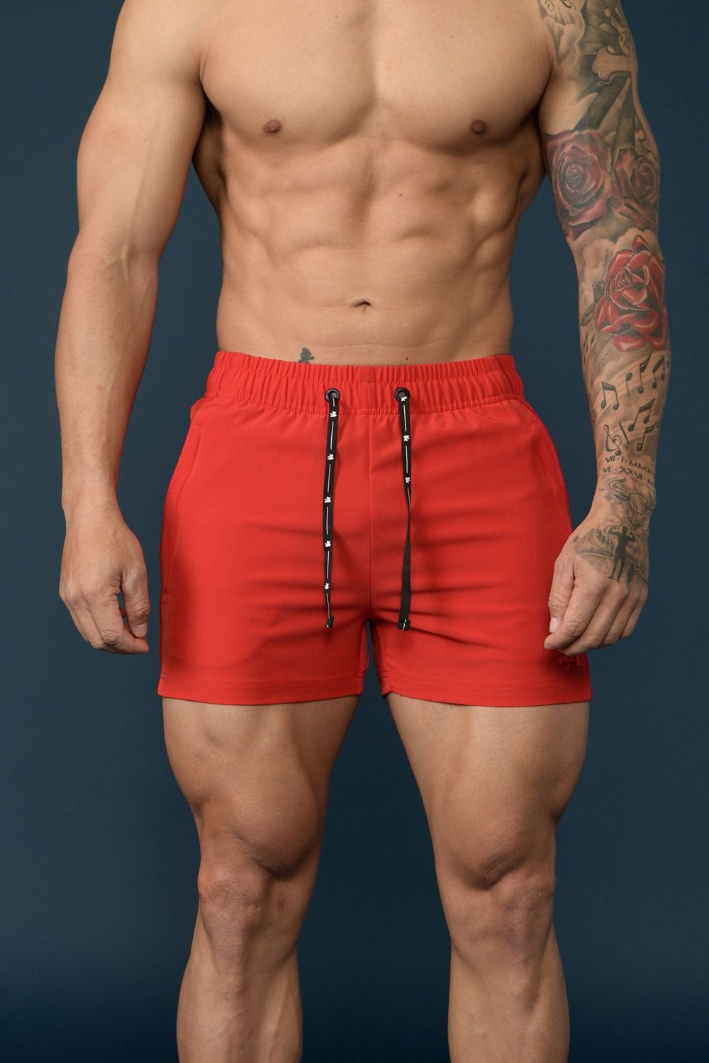 Young LA 101 Bodybuilding Short Shorts Rood | DTKEM3726