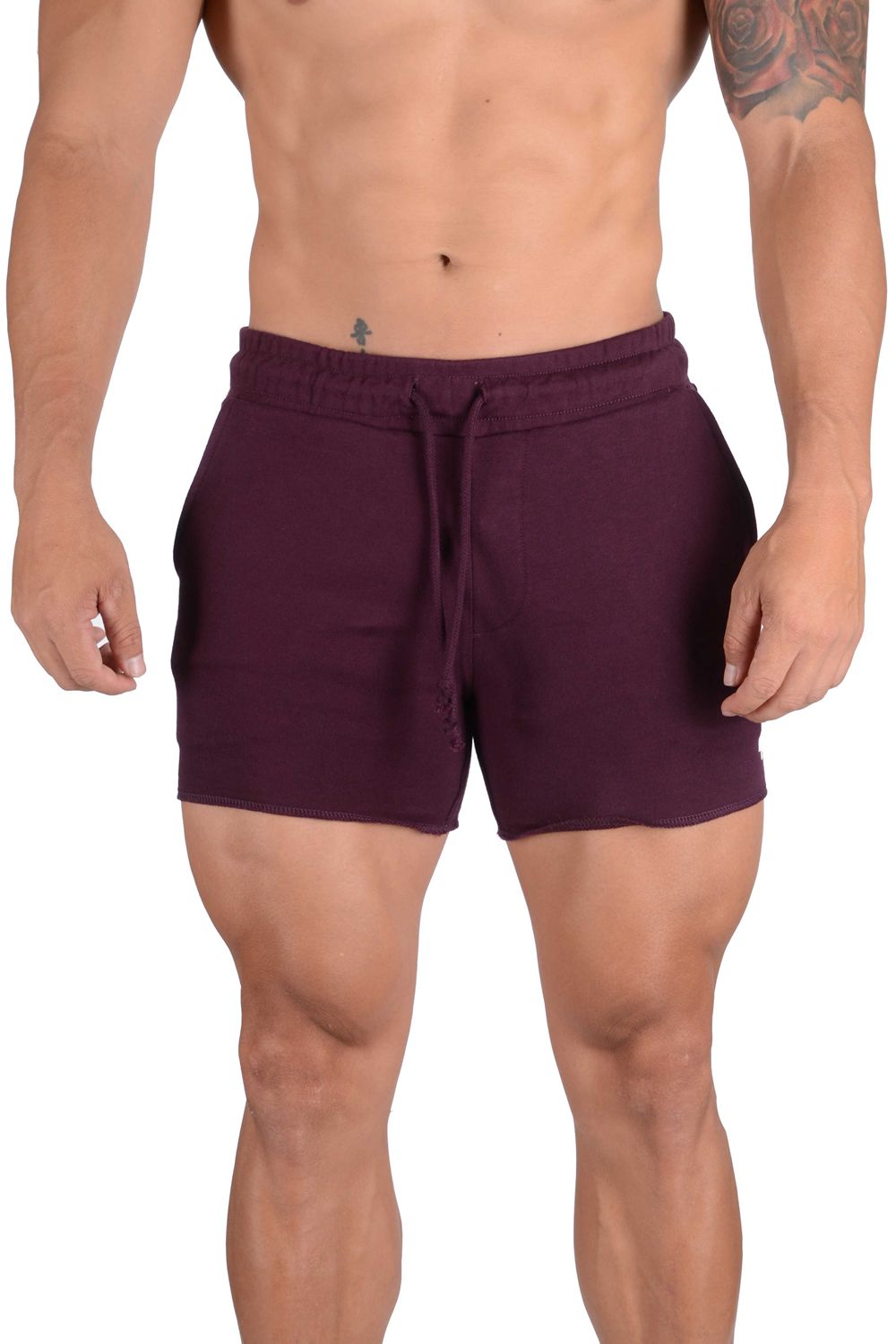 Young LA 102 Bodybuilding French Terry Shorts Paars | PUDNQ3091