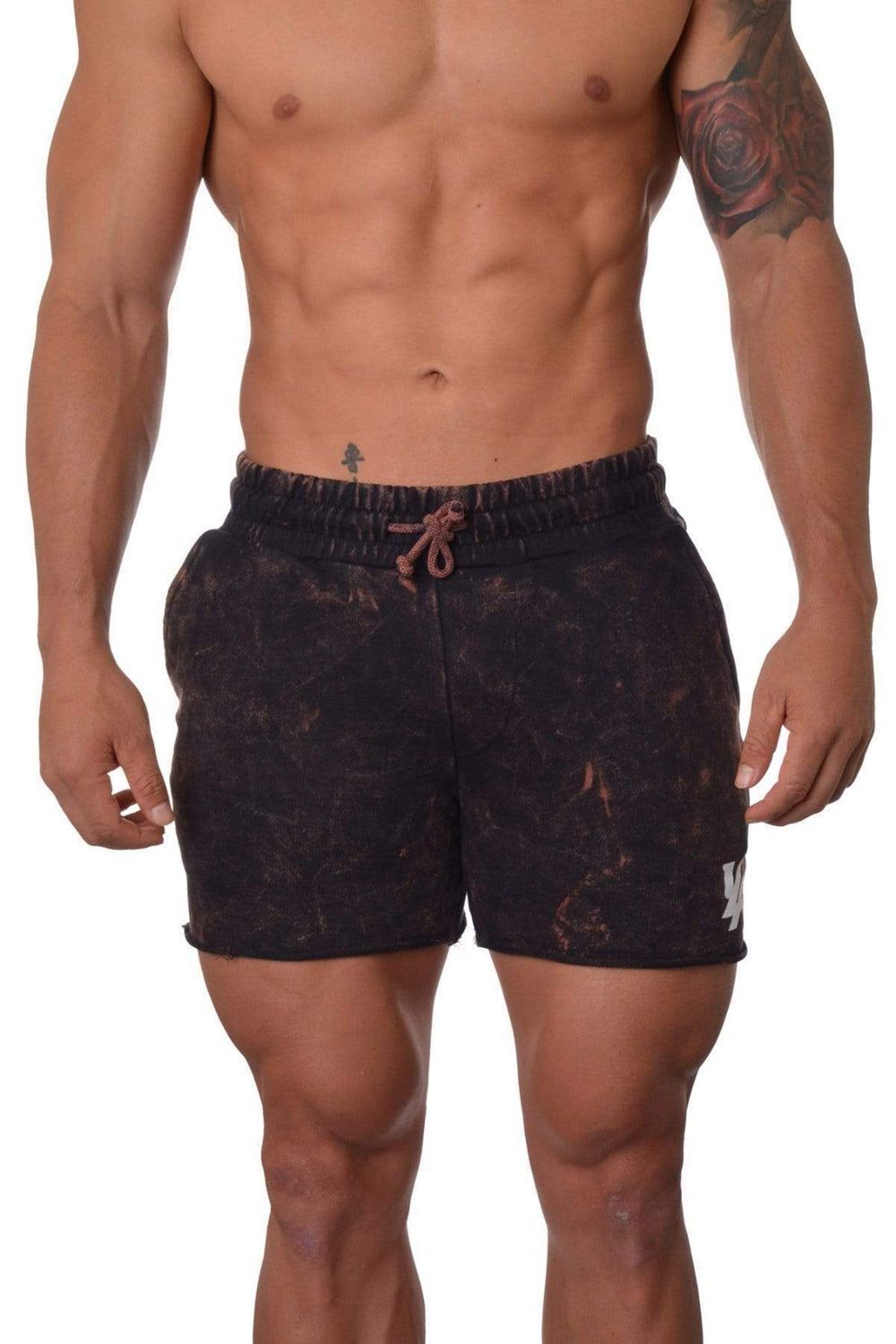 Young LA 102 Bodybuilding French Terry Shorts Zwart | SFAZP9276