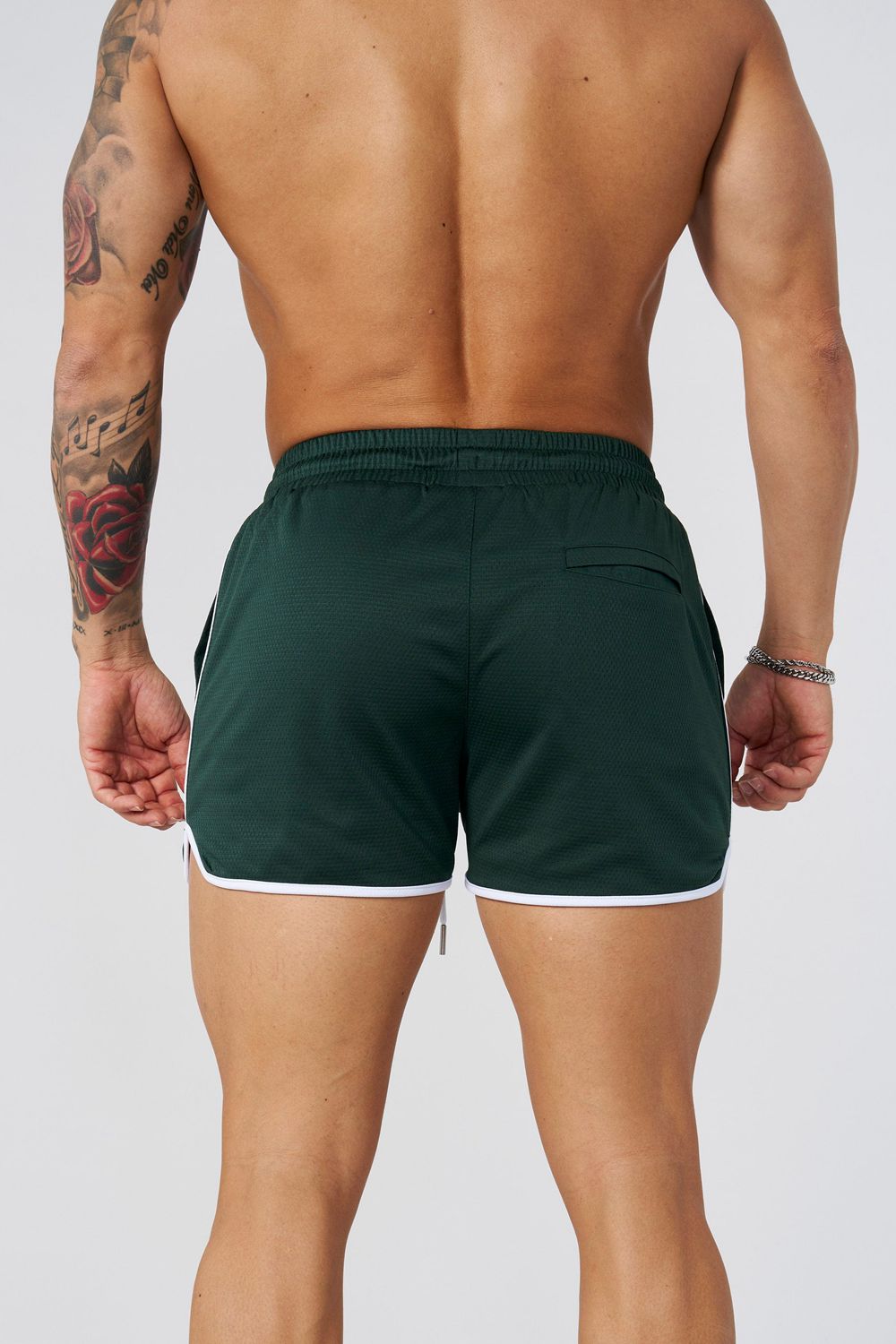 Young LA 1037 - Mesh Bodybuilding Shorts Groen | NPICV7586