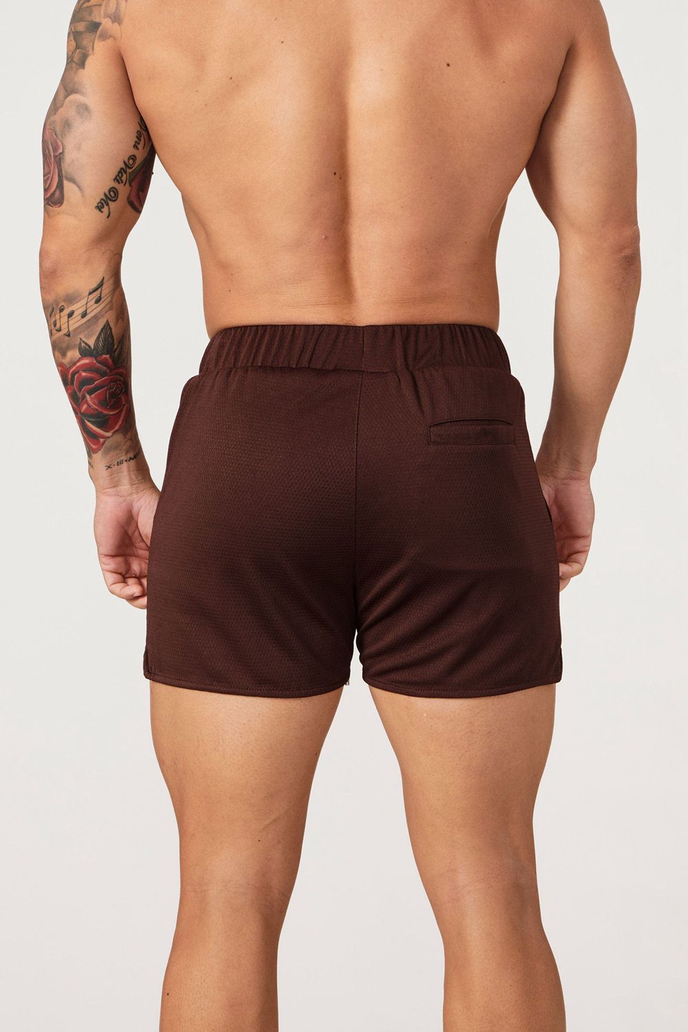 Young LA 104 Legacy Shorts Donkerbruin | GDUQX6053