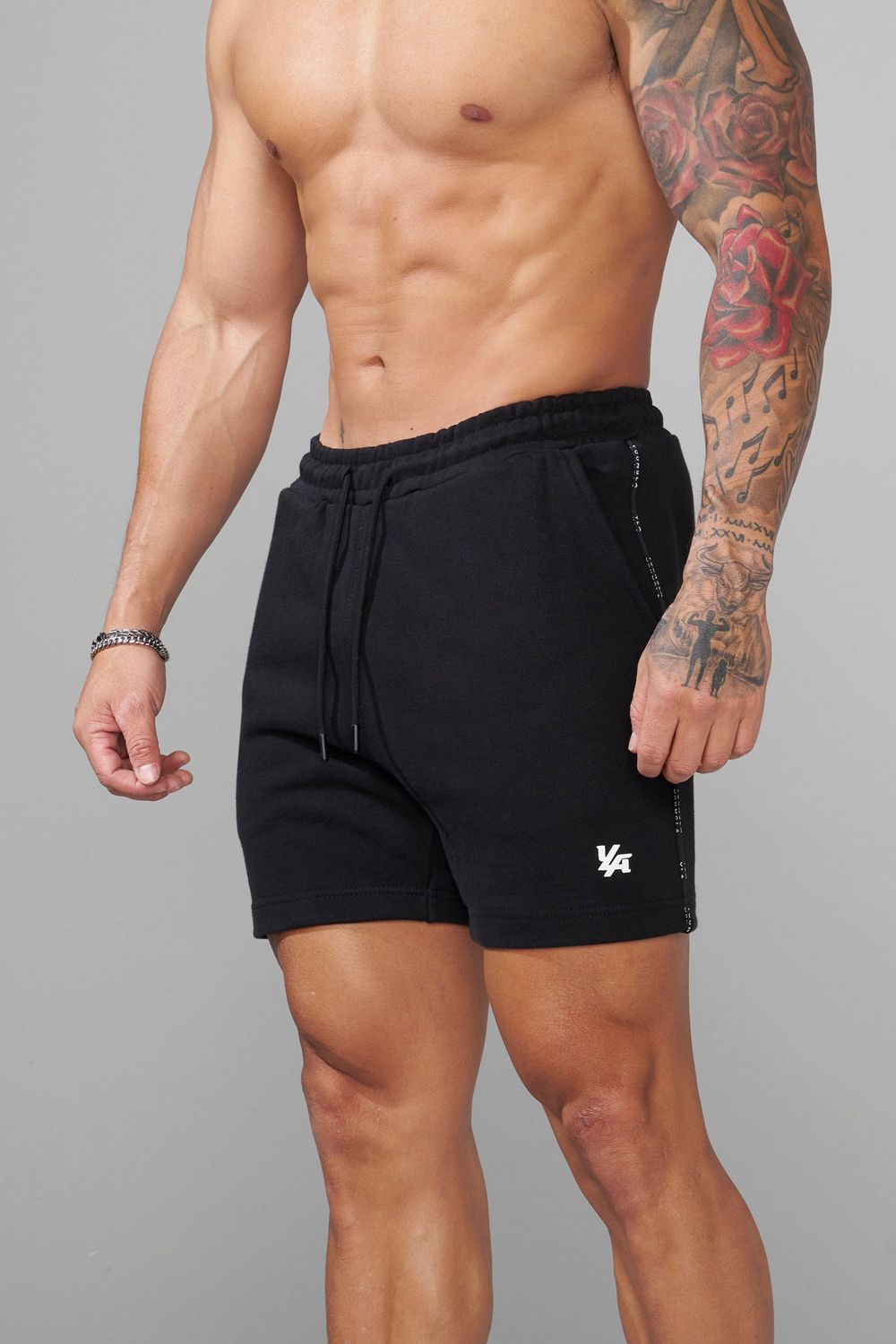 Young LA 1078 - Piping Collection - Shorts Zwart | NAKZY7206