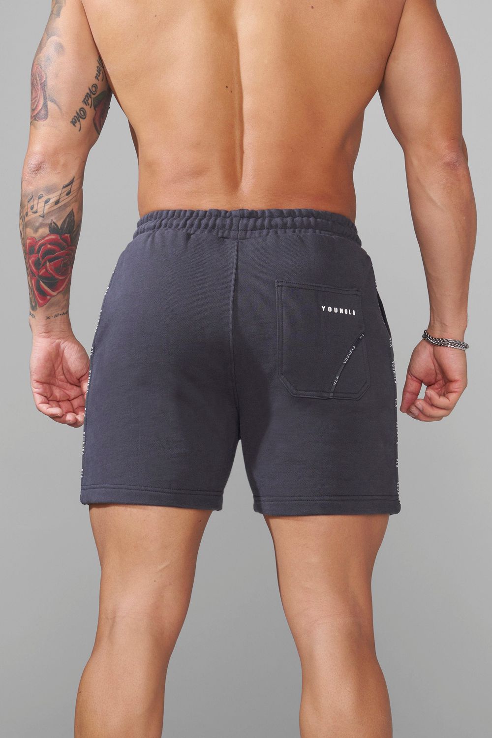 Young LA 1078 - Piping Collection - Shorts Grijs | YDCOV0938