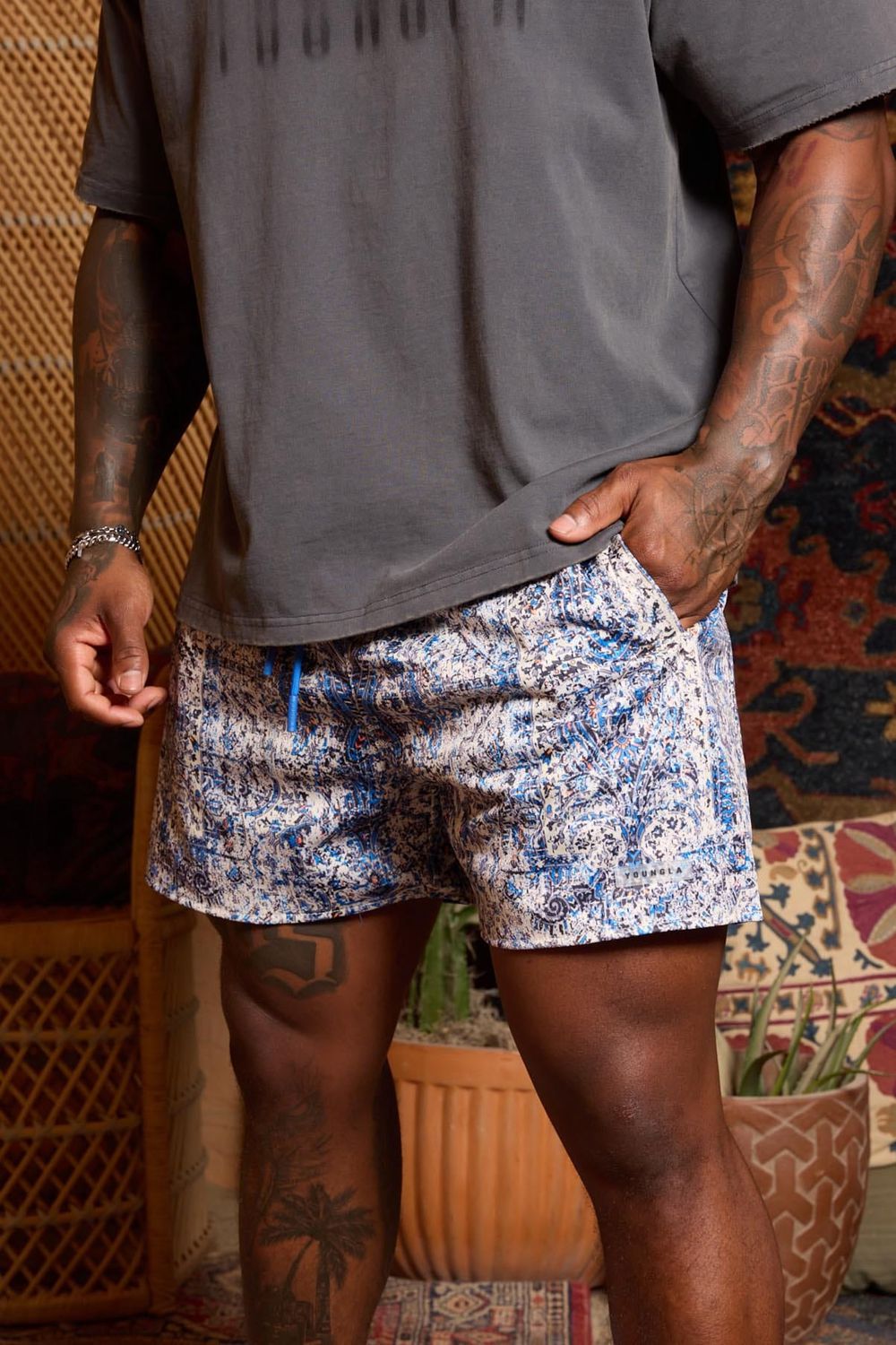 Young LA 1112 - Persian Rug Shorts Gekleurd | WXQNV0931