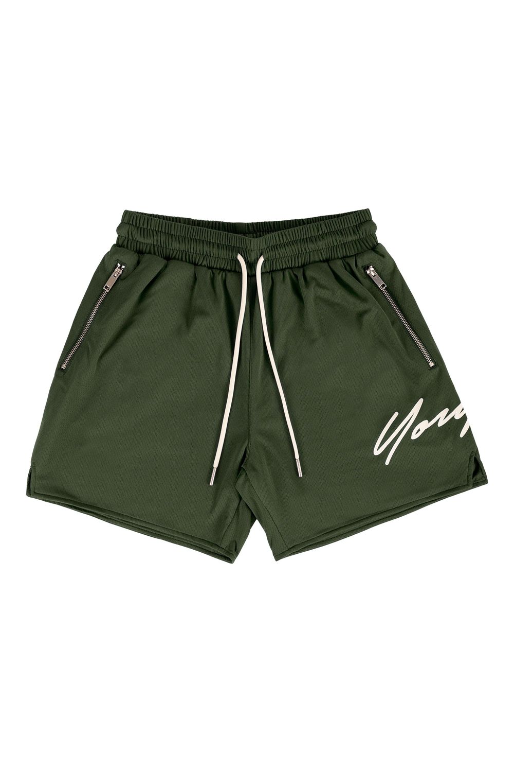 Young LA 115 Signature Shorts Olijfgroen | ZNVMA0596