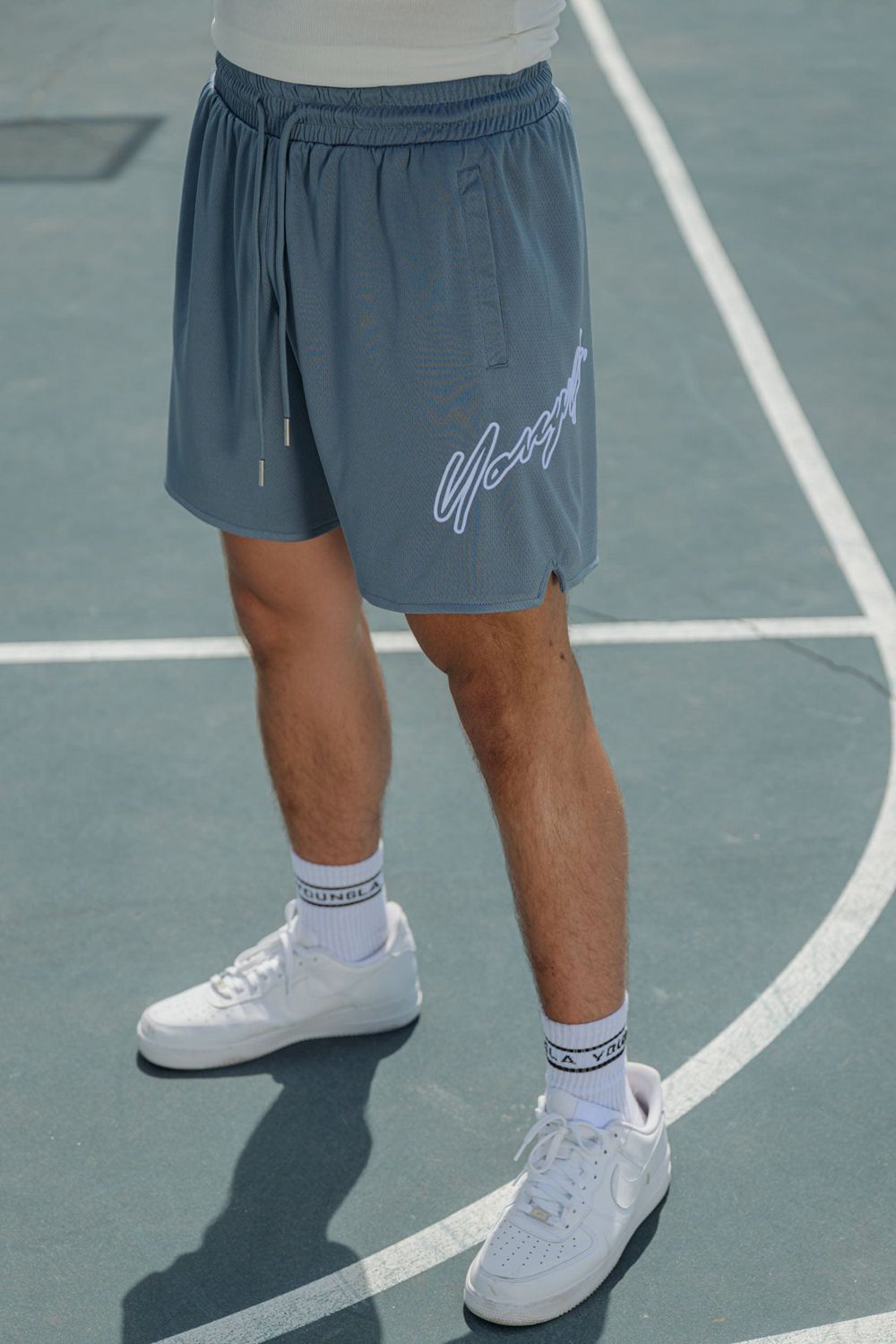 Young LA 117 Sig Shorts Grijs | YPJZV1746