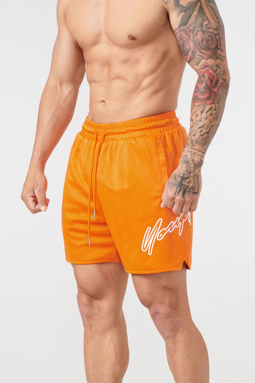 Young LA 117 Sig Shorts Oranje | XVDML2736