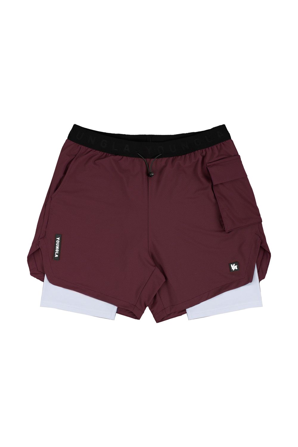 Young LA 121 Performance Line Compression Shorts Bordeaux | UPDLN4752