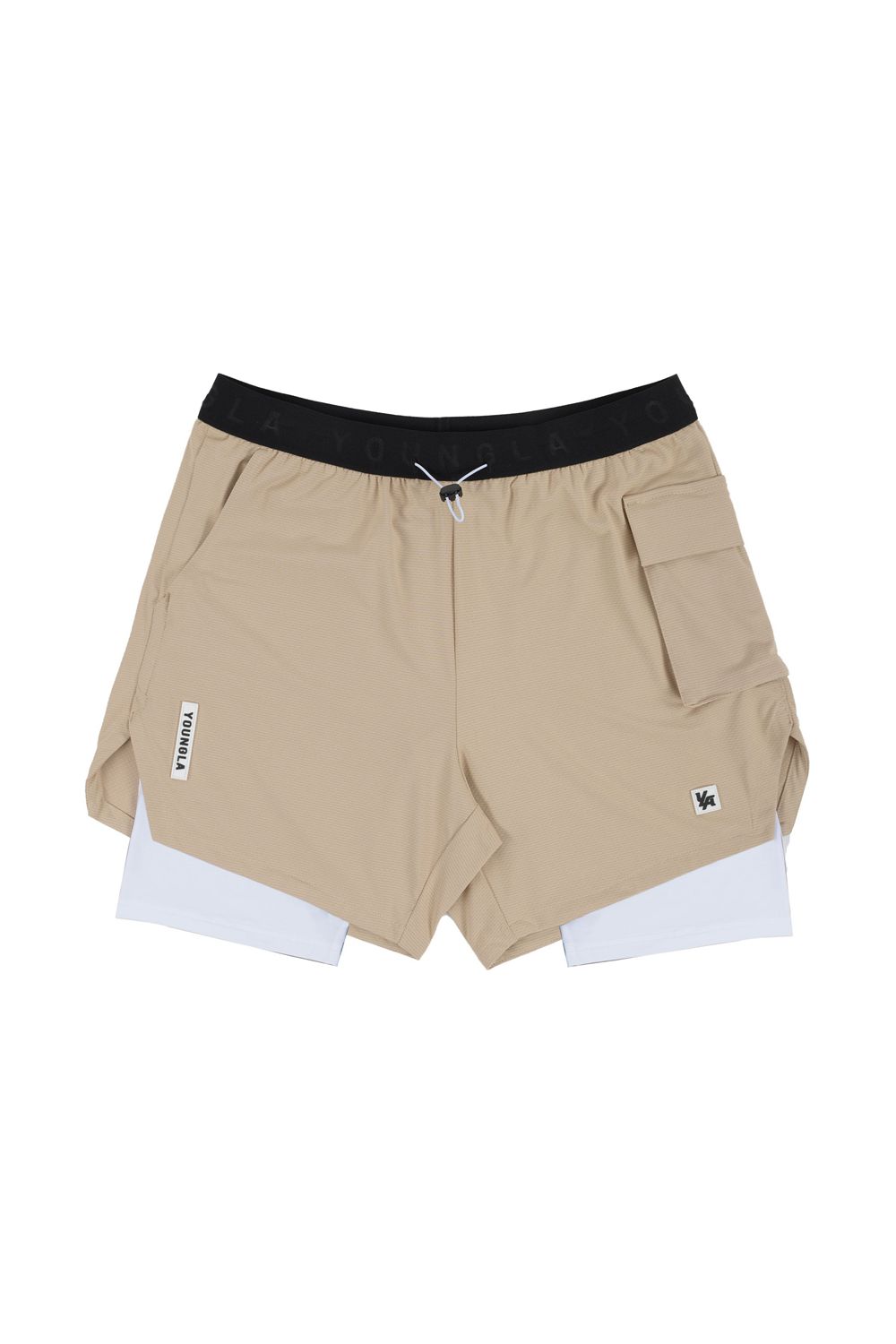 Young LA 121 Performance Line Compression Shorts Beige | ULGKC6732