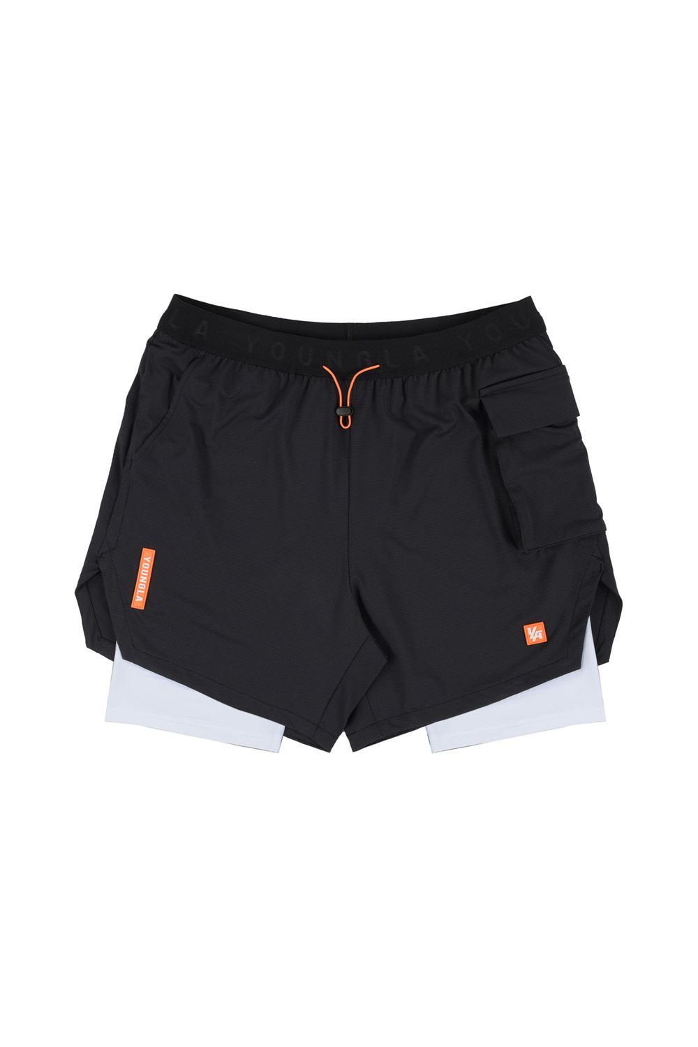 Young LA 121 Performance Line Compression Shorts Zwart | GAXBO4130