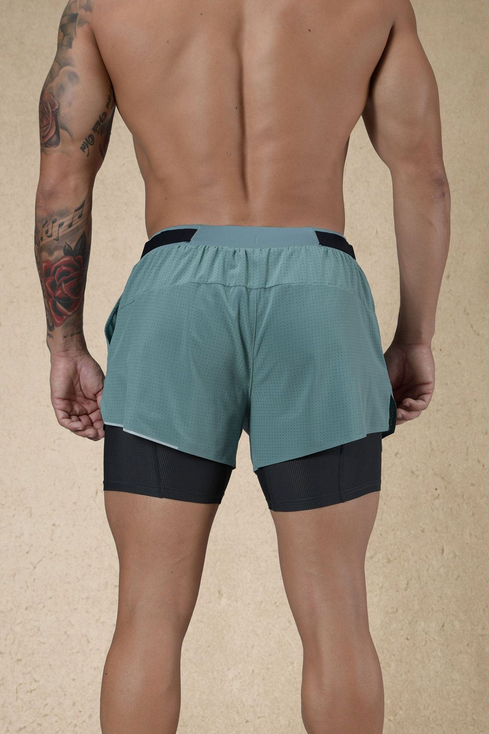 Young LA 124 - 6am Compression Shorts Aqua | OSEAW8531