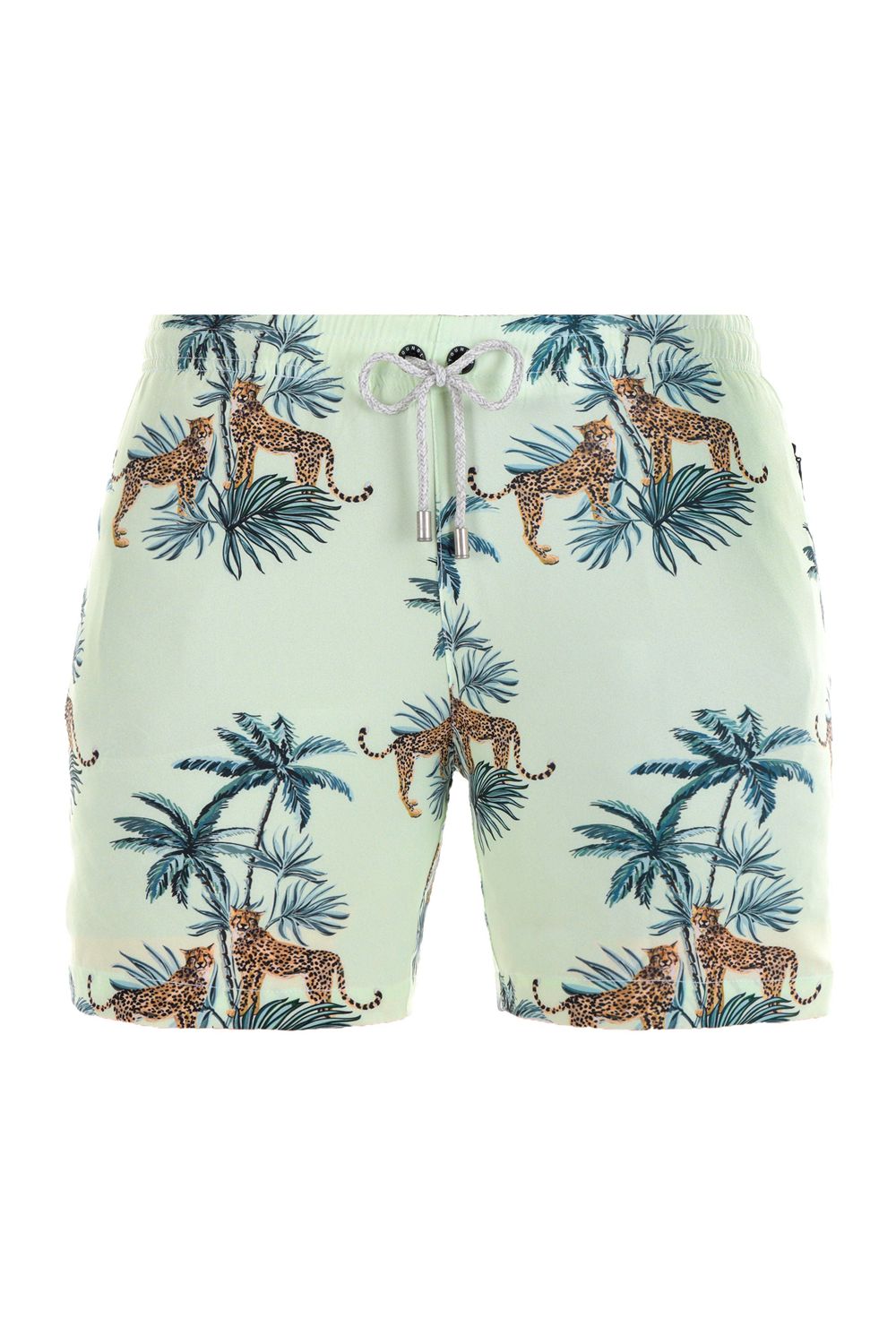 Young LA 128 Abstract Swim Shorts \'22 Aqua | QHDEP5413